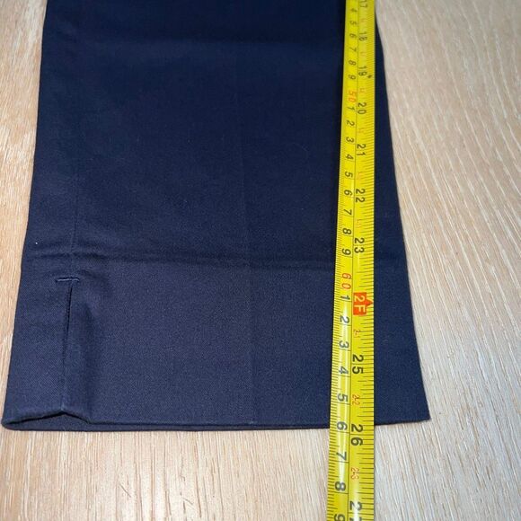 H&M Navy Blue Side Zip Back Slit Pockets Skinny Leg Trouser Pants, Women’s 12 - Picture 4 of 10